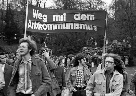 The traditional May Day demonstration of the German Trade Union Confederation
