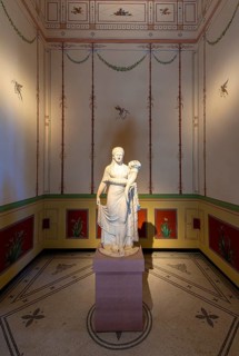 Exhibits and interior design in the Pompejanum in Aschaffenburg
