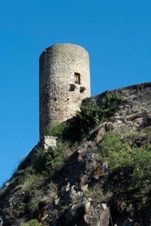 Dungeon of the castle of Saint Floret village designated â€œPetite Cite de Caractere