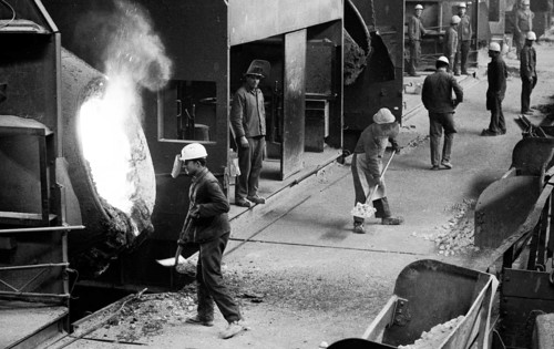The production of steel products