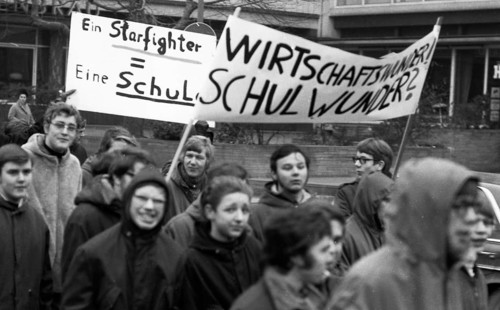 Students in the Ruhr area in the years 1965 to 1971 demonstrated in the Ruhr cities of Dortmund