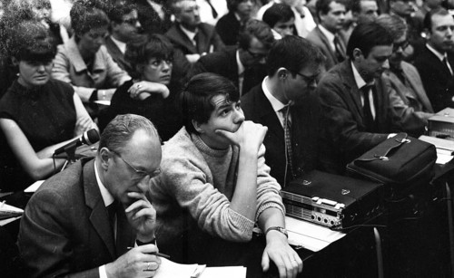 Congress of the student organisation SDS Sozialisischer Deutscher Studentenbund at the University of Frankfurt/M. on 22. 5. 1966