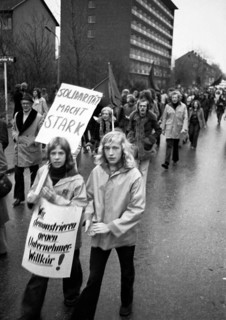 The dismissal of workers at the Mannesmann factory after a spontaneous strike not led by the union provoked protests by Mannesmann workers in Duisburg and other locations on 7 November 1973 and solida...