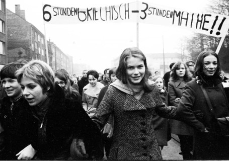 Students in the Ruhr area in the years 1965 to 1971 demonstrated in the Ruhr cities of Dortmund
