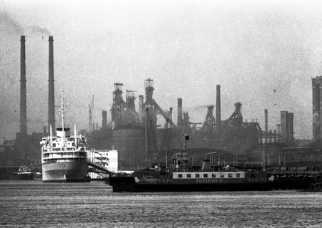 The Hoogovens steelworks in Ijmuiden