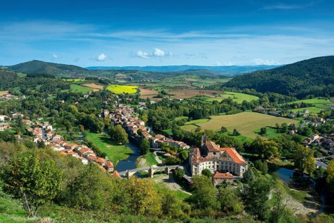 Lavoute Chilhac labelled Les Plus Beaux Villages de France. on river Allier