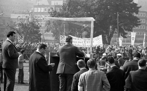 Election campaign appearances in 1969 by the radical right-wing NPD