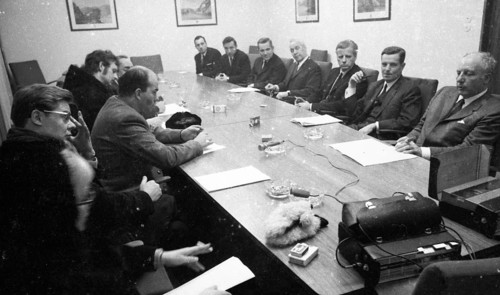 Representatives of the DKP-affiliated SDAJ