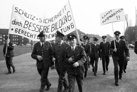 The protest of the police