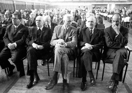The Congress of the East German Expellees Associations on 15. 4. 1972 in Bad Godesberg. N. Herbert Hupka