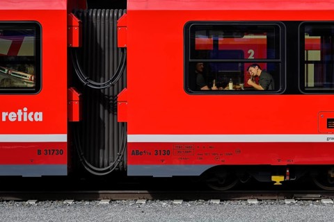 Passenger train RHB Rhaetian Railway
