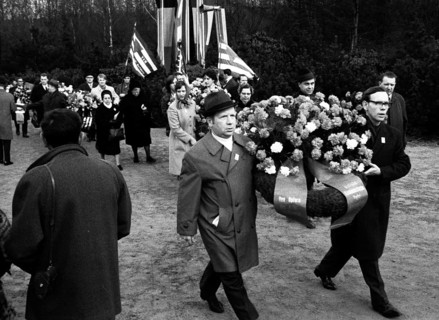 The traditional tribute to murdered Nazi victims on Good Friday 1945 in Rombergpark in Dortmund is also a demonstration