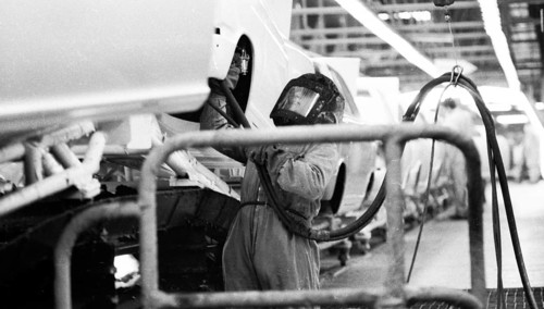 Manual labour in the car industry