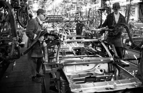 Manual labour in the car industry