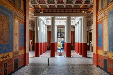 Inner courtyard of the Pompejanum in Aschaffenburg