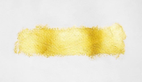 Isolated line gold paint