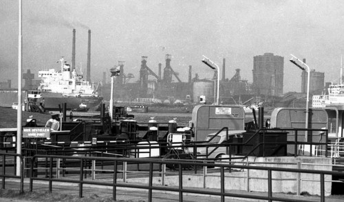 The Hoogovens steelworks in Ijmuiden
