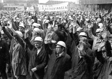The detente policy of Willy Brandt and his SPD-FDP coalition was controversial. Spontaneously