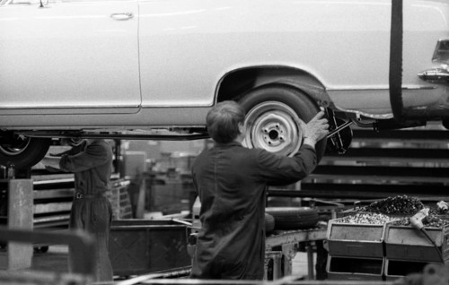Manual labour in the car industry