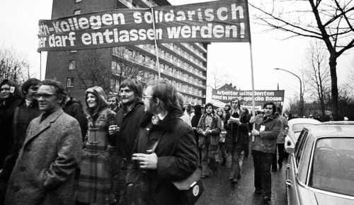 The dismissal of workers at the Mannesmann factory after a spontaneous strike not led by the union provoked protests by Mannesmann workers in Duisburg and other locations on 7 November 1973 and solida...