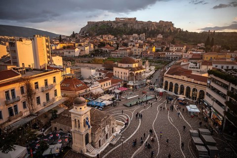 View of the Old Town of Athens
