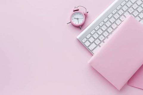 Blank book copy space