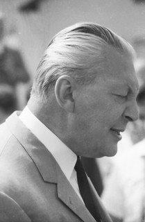 Federal Chancellor Kurt-Georg Kiesinger in 1969 opening the campaign for the 1969 federal election in his constituency of Loerrach