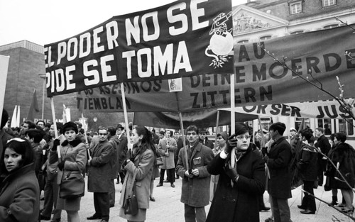 Spanish guest workers and German students demonstrated in Bonn in 1970 against the oppression of the Franco dictatorship