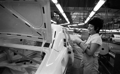 Manual labour in the car industry