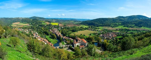 Lavoute Chilhac labelled Les Plus Beaux Villages de France. on river Allier