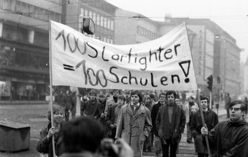 Students in the Ruhr area in the years 1965 to 1971 demonstrated in the Ruhr cities of Dortmund