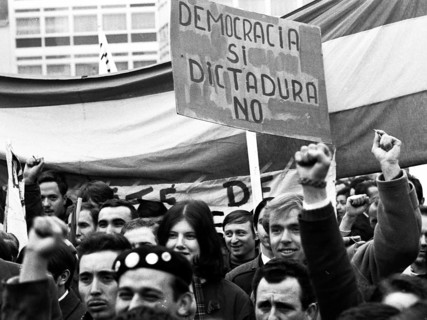 Spanish guest workers and German students demonstrated in Bonn in 1970 against the oppression of the Franco dictatorship