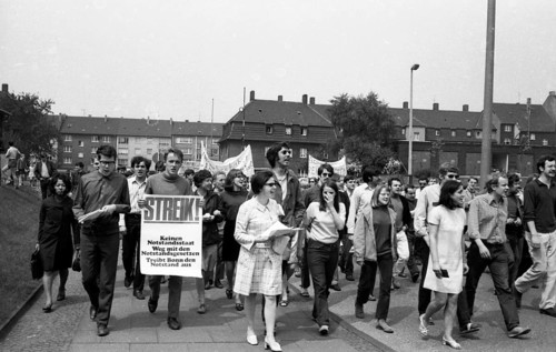 The Ruhr Action against the Emergency Laws in 1968 turned against the emergency legislation with numerous local actions by students