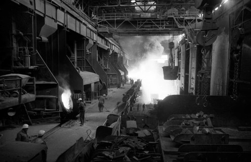The production of steel products