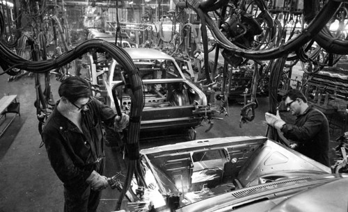 Manual labour in the car industry