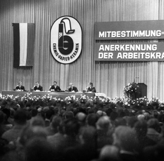 Trade union activities in the years 1965 to 1971 on the subject of co-determination and Montanmitbestimmung in the Ruhr area