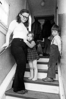 Despite the rather dilapidated condition of the colliery housing estate - here on 26 February 1973 in Bottrop - the RAG company was planning rent increases for its tenants