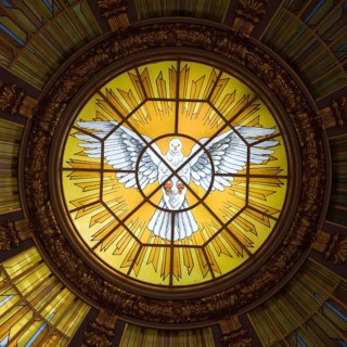 View into the dome with the round