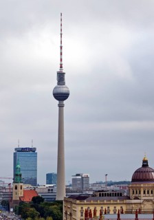 City panorama with the TV Tower and the Humboldt Forum