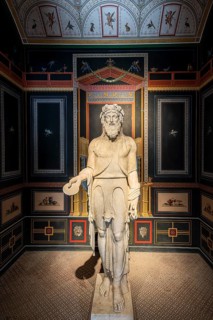 Exhibits and interior design in the Pompejanum in Aschaffenburg