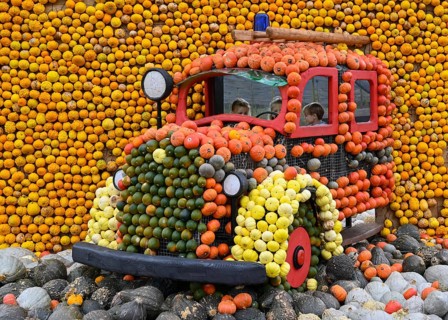 Figure Fire Truck Pumpkins