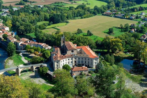 Lavoute Chilhac labelled Les Plus Beaux Villages de France. Priory Sainte-Croix
