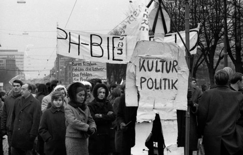 Students at the Paedagogische Hochschule in Dortmund and other universities protested in 1968 against an educational malaise