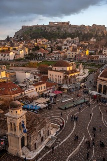 View of the Old Town of Athens