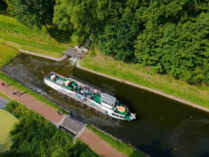 Ship Kormoran on transport wagon