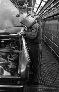 Manual labour in the car industry