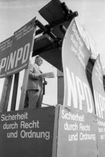 Election campaign appearances in 1969 by the radical right-wing NPD