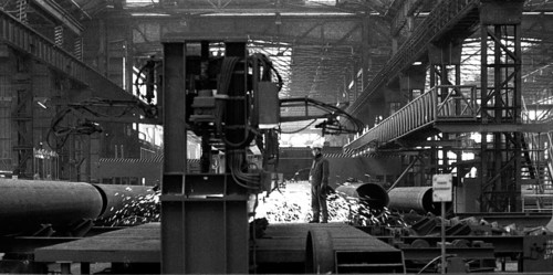 The Thyssen pipe mill