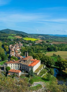 Lavoute Chilhac labelled Les Plus Beaux Villages de France. Priory Sainte-Croix
