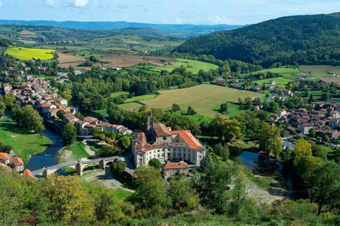Lavoute Chilhac labelled Les Plus Beaux Villages de France. on river Allier